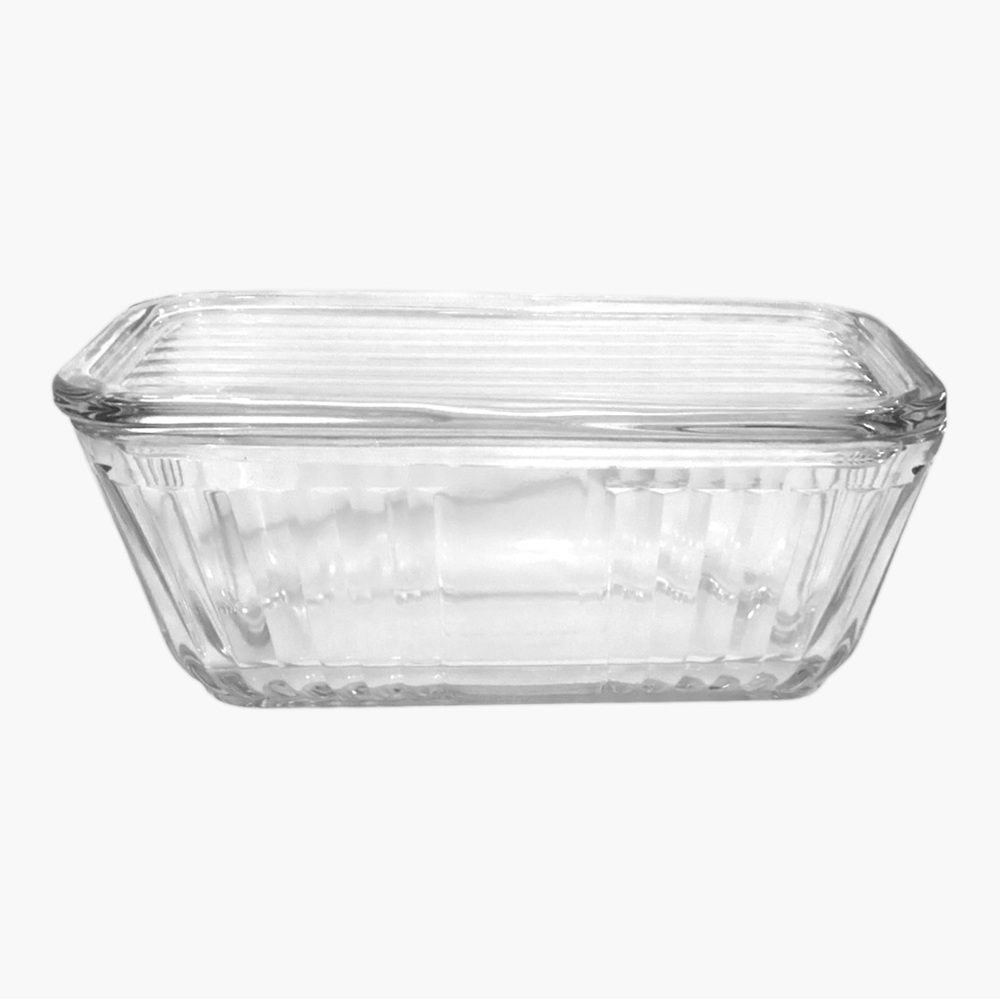 Anchor Hocking 1932 Vintage Design Glass 8 3/4" x 4 1/2" Refrigerator Dish - Picture 4 of 4